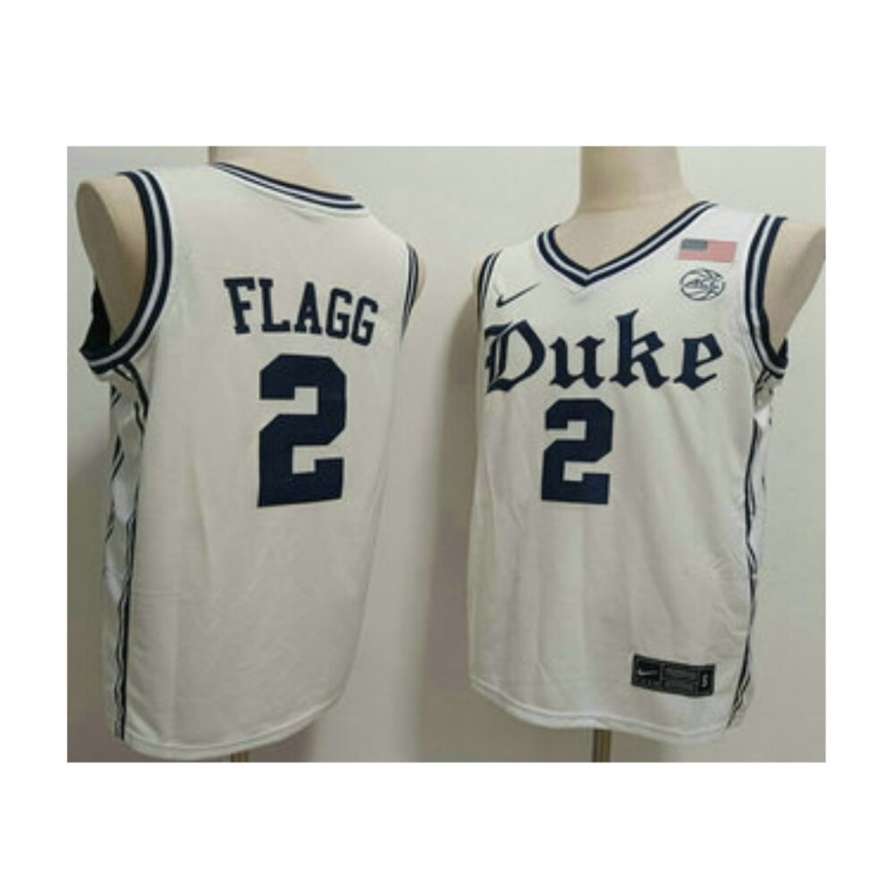 #2 Cooper Flagg White Jersey Stitched